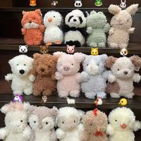 En stock : Jouets en peluche animaux moelleux Panda, poupée en peluche douce, certifiée CE, OEM ODM pour machine à griffes, anniversaire, anti-stress, rembourrage en PP