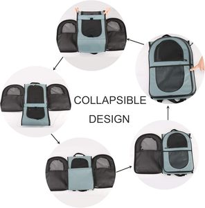 Free sample <b>Pet</b> <b>Carrier</b> Backpack, Waterproof PU Foldable Design with Light-Blocking Ventilation, TSA-Compliant Travel Bag - Product Image 3