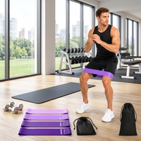 Juego de 5 Bandas de Resistencia de Goma para Ejercicios de Fitness, Gimnasio, Yoga, Entrenamiento, OEM, Venta al Por Mayor