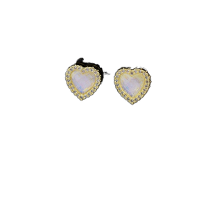 Pendientes Románticos Clásicos <span class=keywords><strong>de</strong></span> Aleación <span class=keywords><strong>de</strong></span> Zinc Chapados en <span class=keywords><strong>Oro</strong></span> con Zirconia Brillante para Fiestas o Parejas - Product Image 1