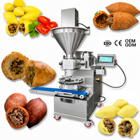 Machine de formage et d'enrobage industrielle automatique pour falafel et kubba, en acier inoxydable SUS304, équipement de cuisson motorisé