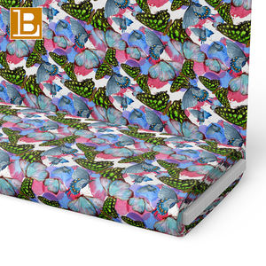 בילו 2026 מעצב חדש אישית את פרח הפרפר, הדפס ציפור 100% כותנה בד פופלין לבגדי ילדים - Product Image 4