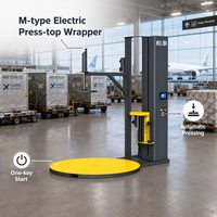 Machine d'emballage sous film Hetai, capacité de charge 2000 kg, machine d'emballage de palettes avec pré-étirement de 300 %