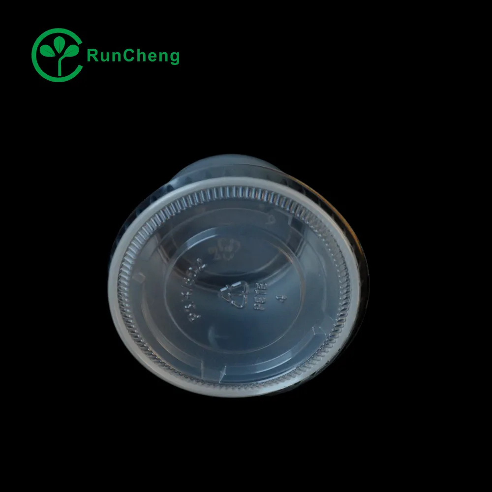 4 oz clear plastic cup with lid disposable small ps sauce cup with pet lid