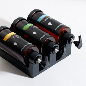 Hotel Champú y <span class=keywords><strong>Gel</strong></span> de ducha Botellas separadas Montado en la pared Sin perforar Cajas de desinfectante de manos Dispensadores de jabón manuales montados en la pared - Product Image 6