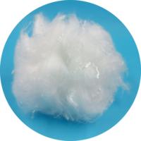 Fibre de PLA biodégradable 4D 19 mm pour le remplissage du silicone