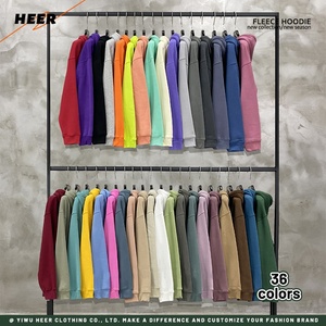 Desain baru kustom kelas berat 400 gsm produsen Hoodie kosong 100% katun ukuran besar Hoodie kualitas tinggi - Product Image 3