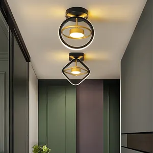 Nórdico moderno simple cuadrado casa entrada porche pasillo decorativo residencial cafetería LED pasillo interior led luz de techo