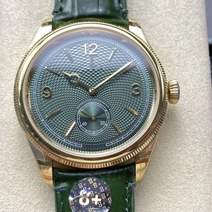 Reloj Mecánico de Lujo de Súper Calidad, 40 mm, 8+ de Fábrica, Acero 904, Movimiento ETA 7140, 52-509, Dorado Verde, 1908 - Product Image 1