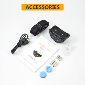 Dropshipping recargable <span class=keywords><strong>Smart</strong></span> Fancy Anti-Bark <span class=keywords><strong>Dog</strong></span> Training <span class=keywords><strong>Collar</strong></span> grande Nylon Shock Vibration Control de electricidad estática para - Product Image 6