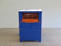 Caja de donación de ropa personalizada de fábrica inteligente con pantalla Led Caja de donación de ropa inteligente Papelera de reciclaje de ropa de metal