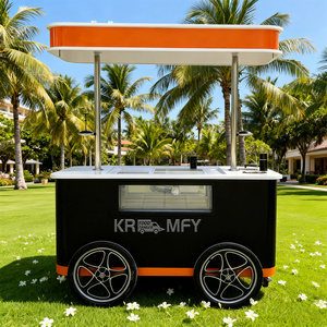 OEM Stainless Steel Fiberglass Electric 3-<b>Wheel</b> Cargo Coffee Bike Food Cart - Product Image 6