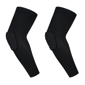 Manchon de compression respirant pour le coude de basketball, anti-collision, avec support alvéolé antidérapant, vente en gros - Product Image 1