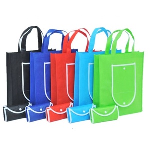Bolsa de compras no tejida promocional con logotipo personalizado de reciclaje de diferentes colores - Product Image 3