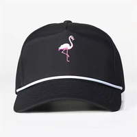 Casquette de baseball 5 panneaux en satin à séchage rapide avec broderie 3D, patch latéral, design sportif, visière plate, ajustée, style snapback, casquette trucker tendance