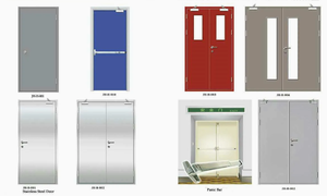 Porte intérieure en acier ignifugée certifiée aux normes hospitalières pour usage résidentiel - Product Image 3