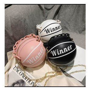 Cuir PU pour sac de basket-ball imperméable femmes sacs à bandoulière sac à main sac à main avec chaîne TJ marque - Product Image 6