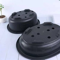 Pots à fleurs et à bonsaïs en plastique écologiques de forme ovale, best-sellers en Chine, pour la maison et le jardin, design minimaliste