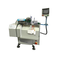 Machine à enfiler les ficelles pour étiquettes volantes, machine à enfiler les œillets pour étiquettes, machine à nouer les ficelles pour étiquettes
