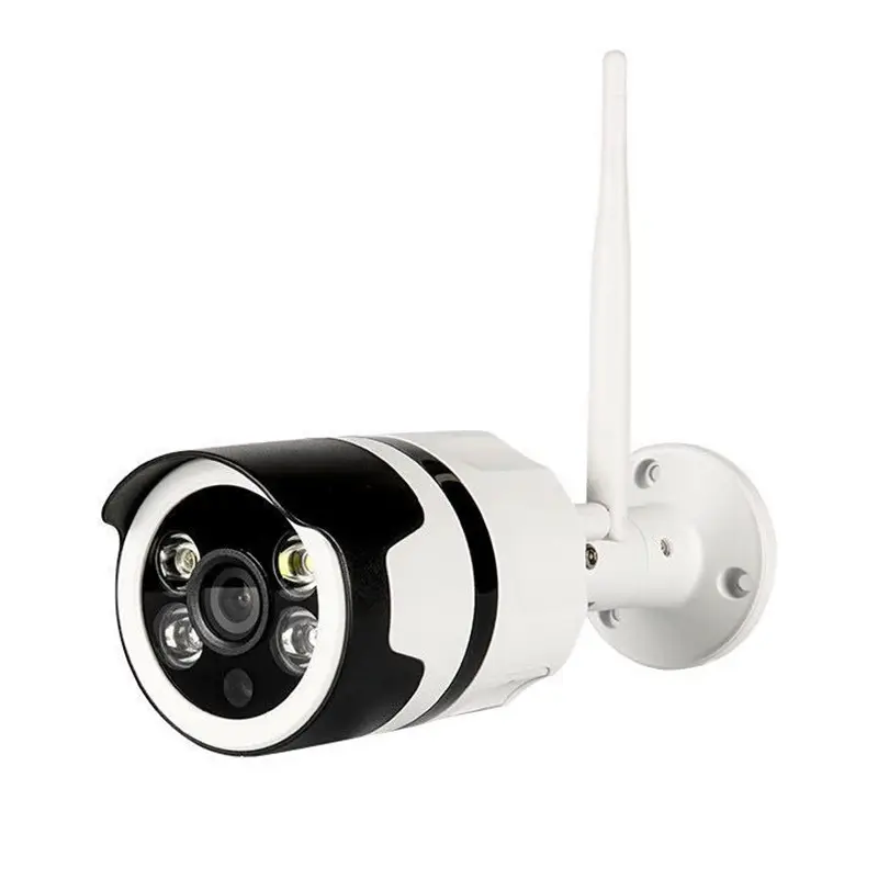 Mini caméra wifi ip pour l'extérieur, dispositif de sécurité sans fil à balles, blanc et noir, pour l'intérieur et l'extérieur