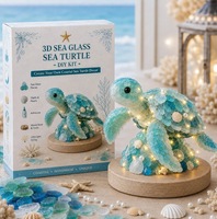 Nouveau design tendance, mignon et branché, kit de décoration artistique en verre marin à faire soi-même.