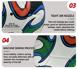 Palloni da Calcio Professionali Economici all'Ingrosso, Pronti per la Spedizione, in Pelle Termosaldata, Stampa Personalizzata, Misura 5, Vari Tipi Sportivi - Product Image 5
