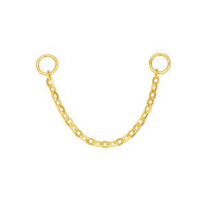 Lotus Personalizado Oro Sólido de 14K con Diamante de Laboratorio y Moissanita, Colgantes de Cadena, Pendientes y Joyería Fina para Piercing, Venta al por Mayor, Anillo en O de 24G - Product Image 2