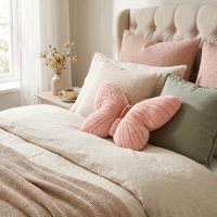 Coussins décoratifs papillon pour la décoration de la maison, lavables, élégants, luxueux, en velours, coussins décoratifs pour canapé