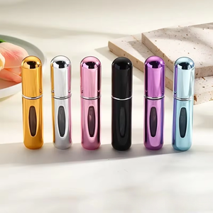Flacon de recharge de parfum en aluminium de 5 ml avec revêtement en plastique PP, pulvérisateur auto-amorçant, format voyage, <span class=keywords><strong>vide</strong></span>, transparent, pour fixateur de maquillage - Product Image 4