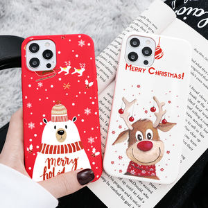 เคสโทรศัพท์ลายการ์ตูนกวางคริสต์มาส,เคส TPU นิ่มใสสำหรับ iPhone 11 12 13 Mini Pro Max X XR XS Max 8 7 6 Plus SE 2020 - Product Image 3