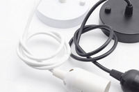 Support de lampe E27, fil suspendu, support de lampe, abat-jour, fil pour lustre, accessoires d'éclairage