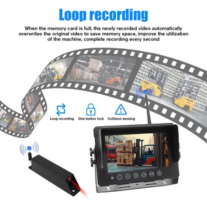 Sistema de Monitoreo con Cámara Inalámbrica para Montacargas <span class=keywords><strong>DVR</strong></span> Video 1080P, 7 Pulgadas, Detección de Punto Ciego, Visión Trasera de Seguridad - Product Image 3