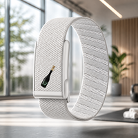 Bracelet de montre de luxe de remplacement Whoop 5.0 Band MG SuperKnit Luxe Strap Or Poli Argenté 5.0