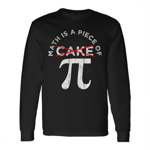 Maglietta a maniche lunghe Math Is A Piece Of Pi per gli amanti della matematica, Pi Day 2024 - Product Image 2