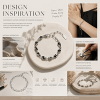 Bracelet à maillons en émail personnalisé, en argent sterling S925, perles irrégulières électroplaquées, cadeau pour tenues décontractées ou de bureau