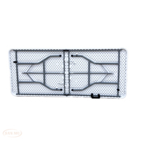 Tables pliantes en plastique blanc de haute qualité pour événements, location, pique-nique en plein air, table de jardin, fête, 4, 5, 6, 8 pieds