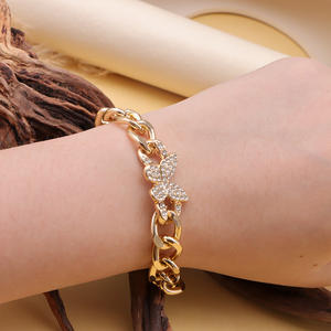 Ensemble bracelet et bracelet de cheville papillon en alliage de zinc avec sertissage clos pour femme, usage quotidien, design géométrique - Product Image 6