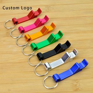 Luxury Aluminum Metal Keychain Custom Logo <b>Beer</b> Bottle Opener Waterproof Lightweight Fashion Irregular Shape - Product Image 1