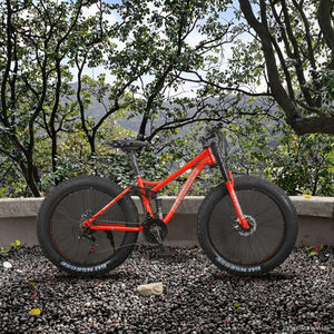 دراجة ثلج للرجال من الفولاذ الكربوني 26 بوصة 7 سرعات 26 إطار طويل للغاية دراجة جبلية مروحية كبيرة تتميز بسبائك الألومنيوم - Product Image 6