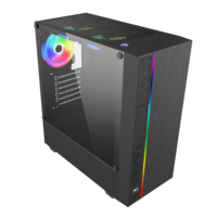 24 Years Factory CPU Gamer Gaming case with Tempered Glass for Front Panel Side Pane Computer case