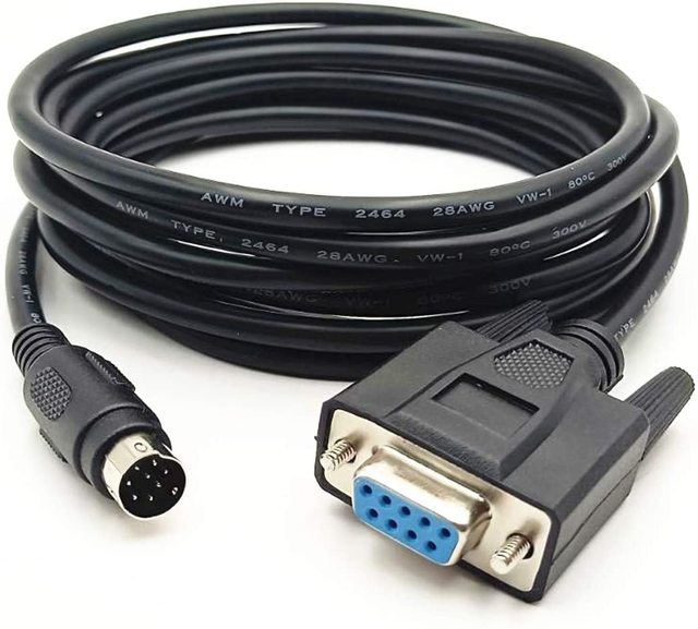 Dongguan Factory  Rs232 Db9 to Mini Din 8pin Serial Cable