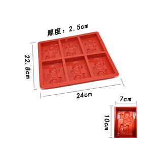 Stampi in Silicone <span class=keywords><strong>di</strong></span> alta qualità per la luce del nuovo anno sapone & torta strumenti <span class=keywords><strong>di</strong></span> fusione - Product Image 4