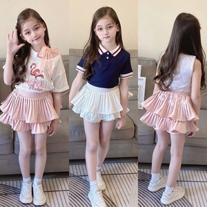 Set Gonna <span class=keywords><strong>Tutu</strong></span> all'Uncinetto per Bambine B22 con Design a Torta Plissettata in <span class=keywords><strong>Bianco</strong></span> e Rosa - Product Image 2