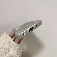Étui de téléphone portable en cuir Denim haut de gamme de luxe pour iPhone 16 15 14 13 12 11 Pro Max