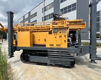 Foreuse rotative sur chenilles de 450 m de profondeur max. avec excellente performance, pompe de boîte de vitesses, alimentée au diesel