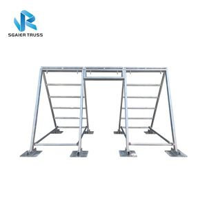 Éléments d'obstacles <span class=keywords><strong>Ninja</strong></span> <span class=keywords><strong>Warrior</strong></span> en aluminium, structure de treillis 290 mm, argent, certifiés TUV CE pour parcs de trampolines aux États-Unis et au Canada - Product Image 4