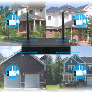 Tùy chỉnh 3MP 4Chanel Wifi Home an ninh máy ảnh IP65 phát hiện chuyển động ngoài trời tầm nhìn ban đêm hệ thống CCTV <span class=keywords><strong>Camera</strong></span> không dây NVR Kit - Product Image 3