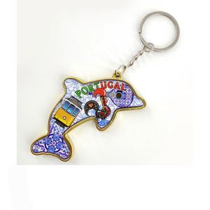 Llavero Vintage de Gallo Portugués, Estilo de Dibujos Animados Simple y Lindo, Souvenir Personalizado de Metal, Mosquetón de Aleación de Zinc - Product Image 3