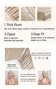 Grosir Penjualan Panas Tekstil Rumah Sarung Bantal Sutra Mulberry Biru Tibet Sprei Sutra 100% Sutra Mulberry Perlengkapan Tidur Custom 2MX2M - Product Image 4