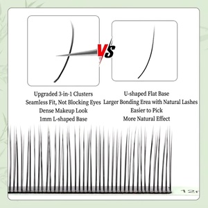 Extensiones de Pestañas de Volumen en Forma de W 2D-8D, Pestañas Individuales YY 3D 4D 5D 6D 7D 8D Clover, Extensiones de Pestañas de Marca Privada - Product Image 4
